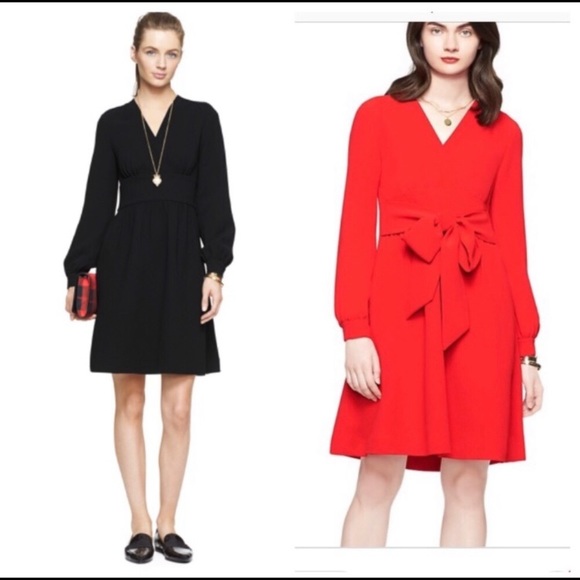 🆕﻿Kate Spade Tie Waist Dress, NWT✨Size 14, black - Picture 12 of 14